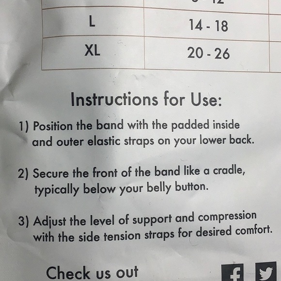 Motif Medical Pregnancy Support Band white size medium NWT SEALED - Picture 6 of 9